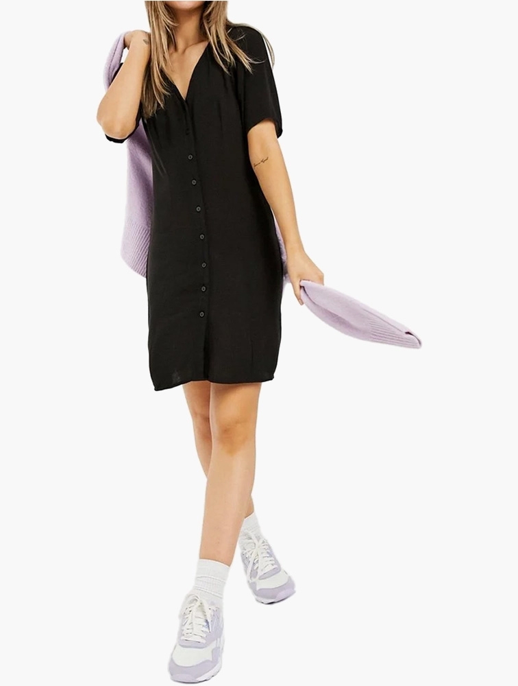 Monki button top up dress